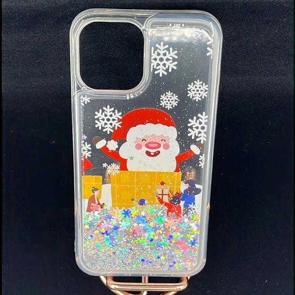 Magic of Christmas with Glitter Liquid Sparkle iPhone‎ 12 Pro Max Case - Picture 3 of 5